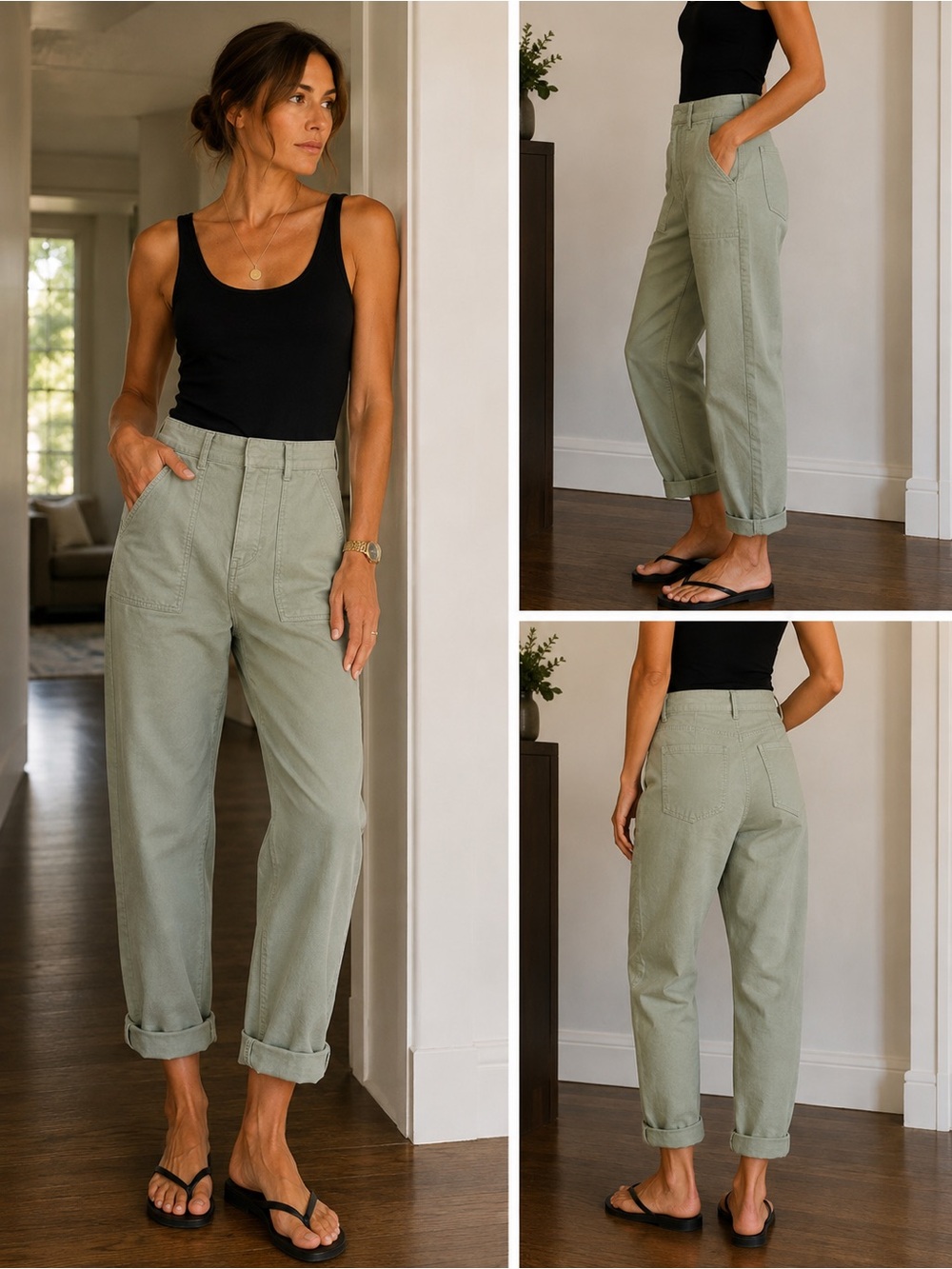 Sanctuary Olive Utility Pants